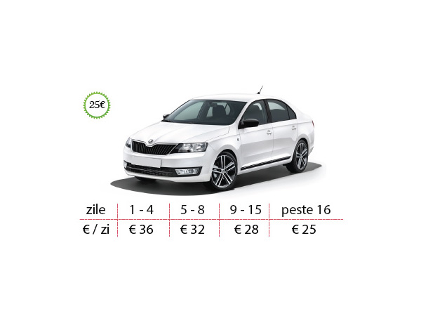 inchirieri auto timisoara skoda rapid west rent a car