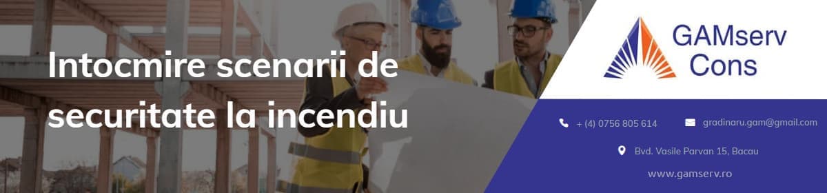 Intocmire scenarii de securitate la incendiu